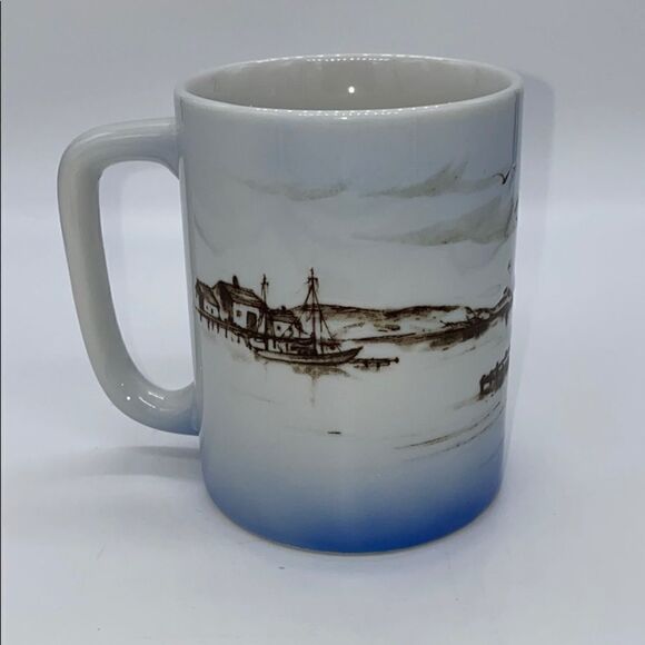 Otigiri Vintage Seaport Coffee Tea Mug Cup - Picture 3 of 7